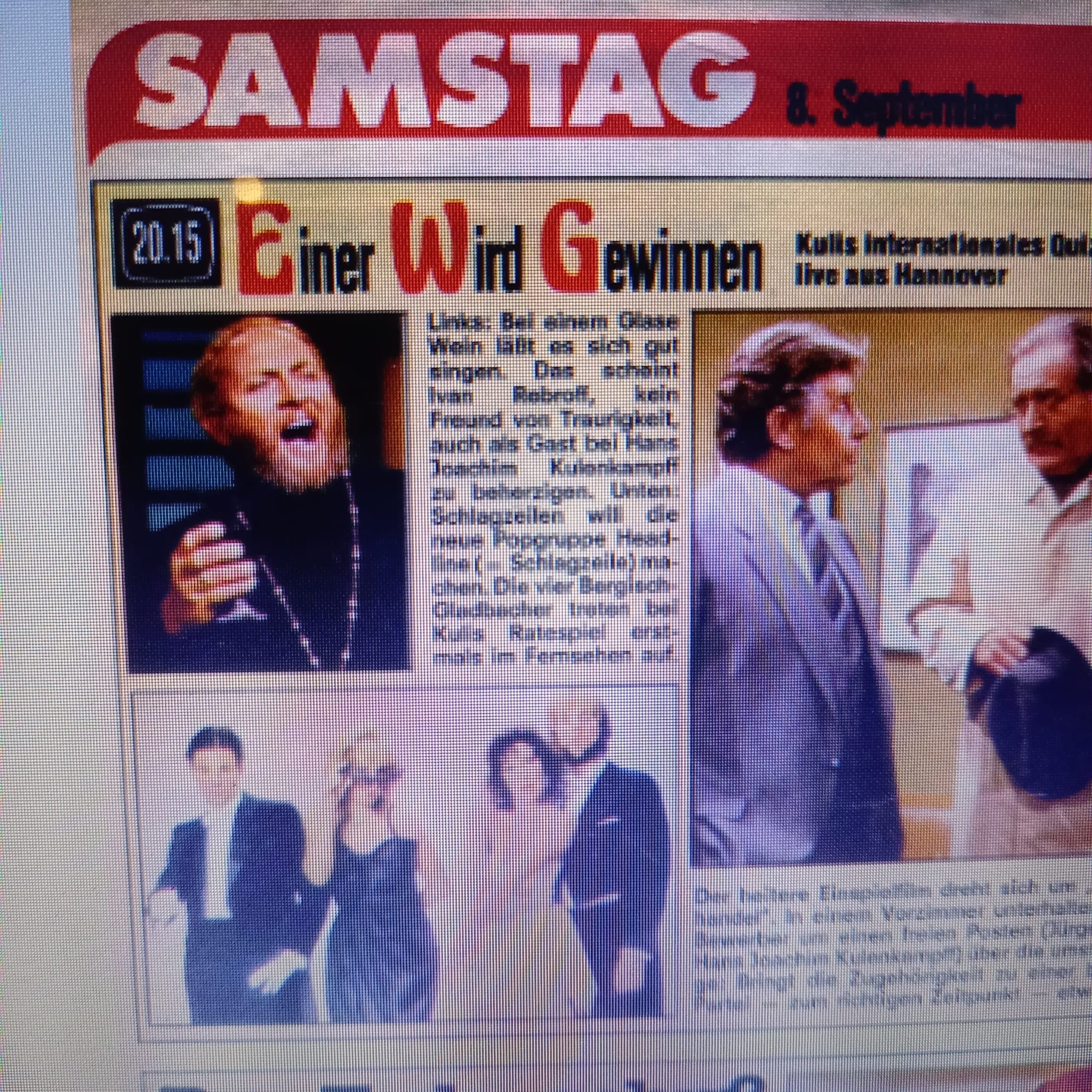 TV-Auftritt „EWG — Einer wird gewinnen“, Hans-Joachim Kulenkampff